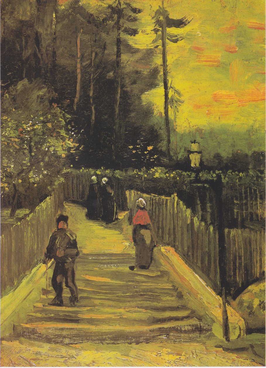 Pequeno caminho em Montmartre de Vincent van Gogh