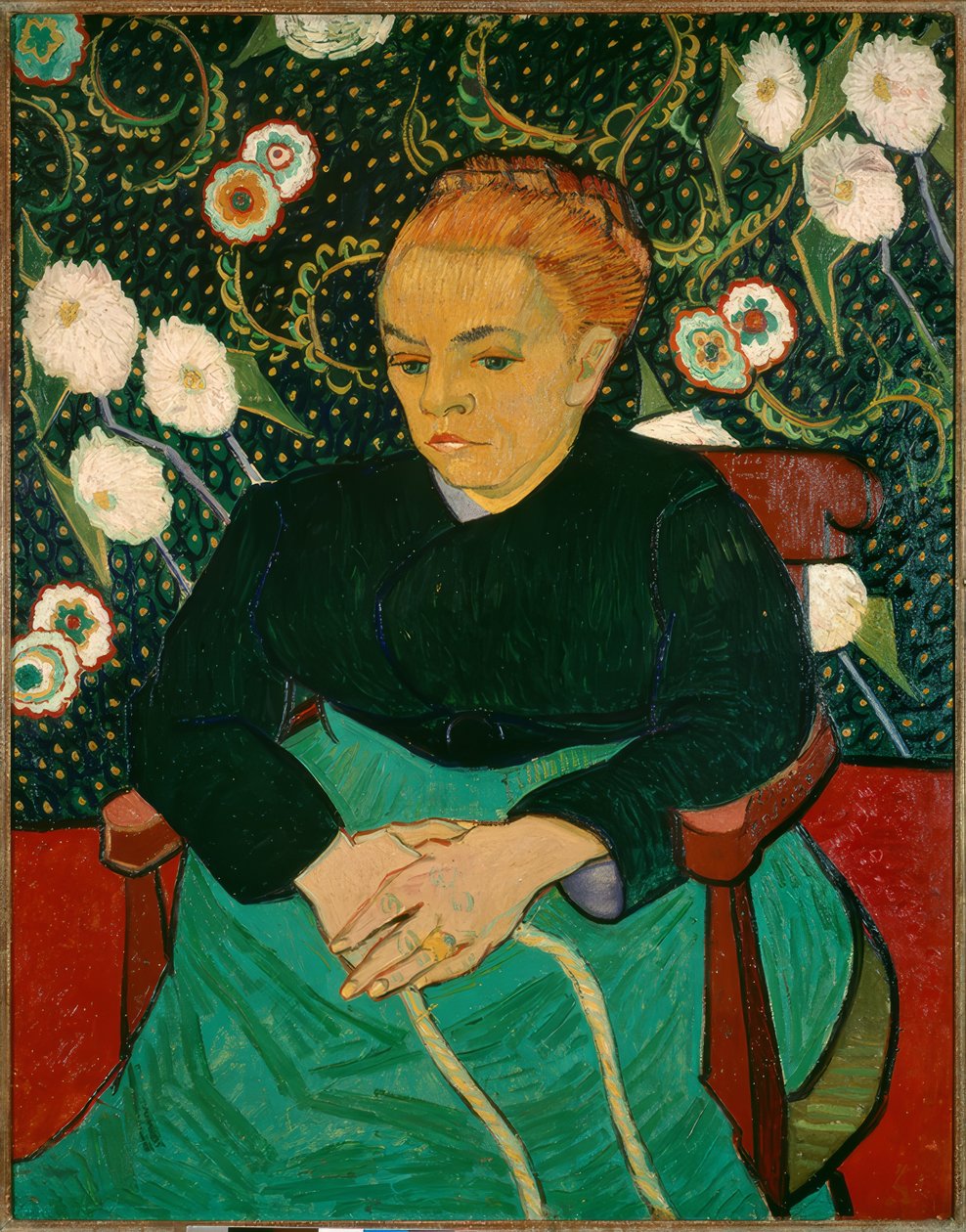A canção de ninar (Augustine Roulin) de Vincent van Gogh