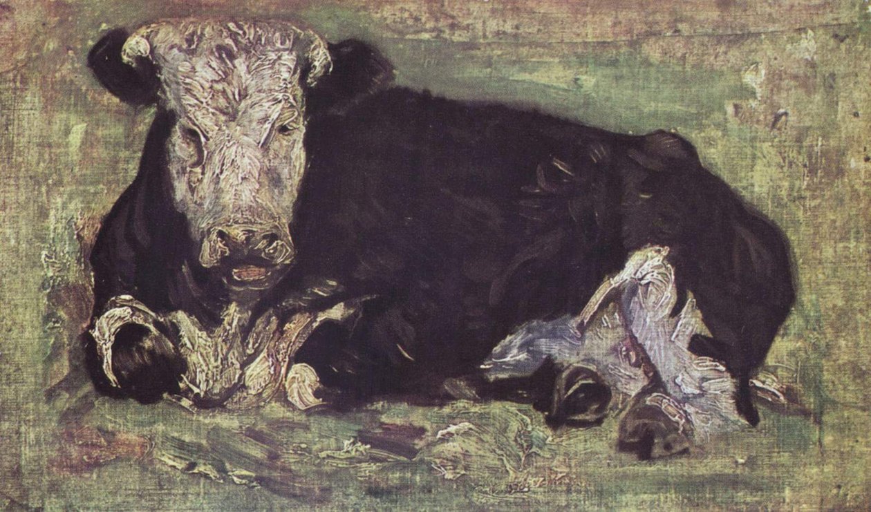 Vaca deitada de Vincent van Gogh