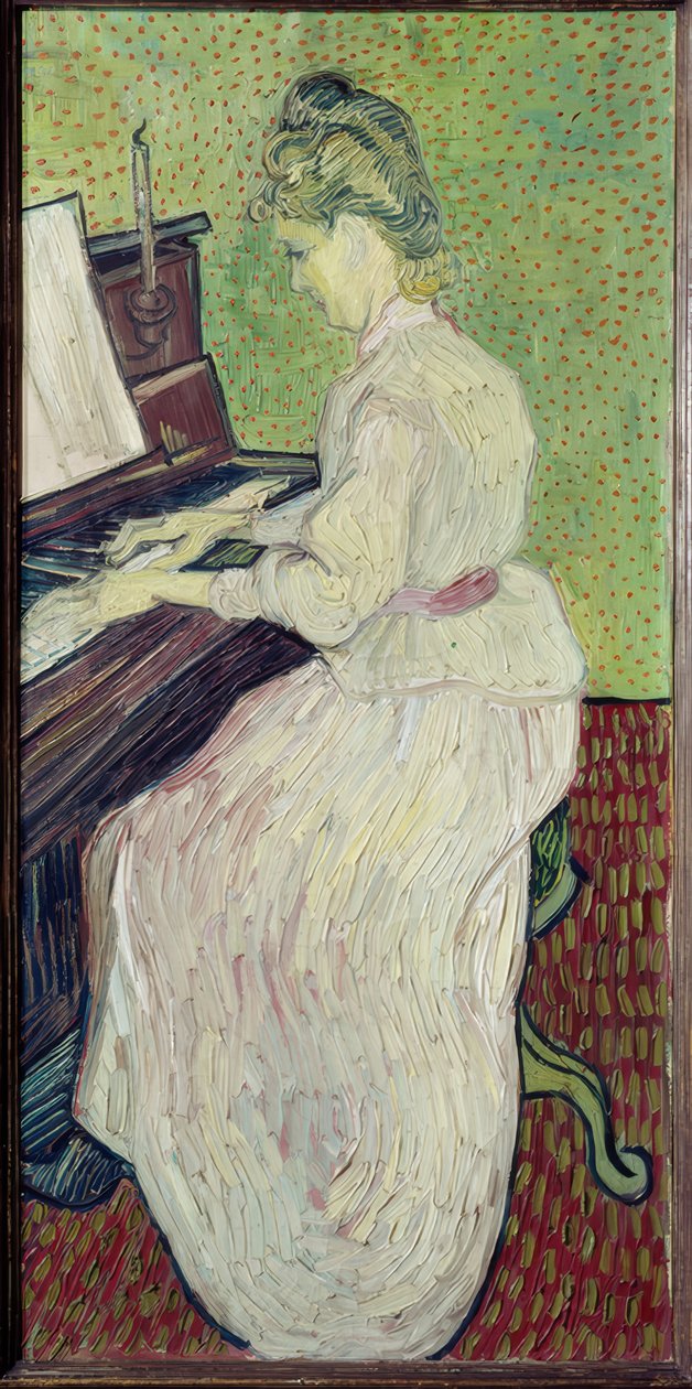 Marguerite Gachet ao piano de Vincent van Gogh