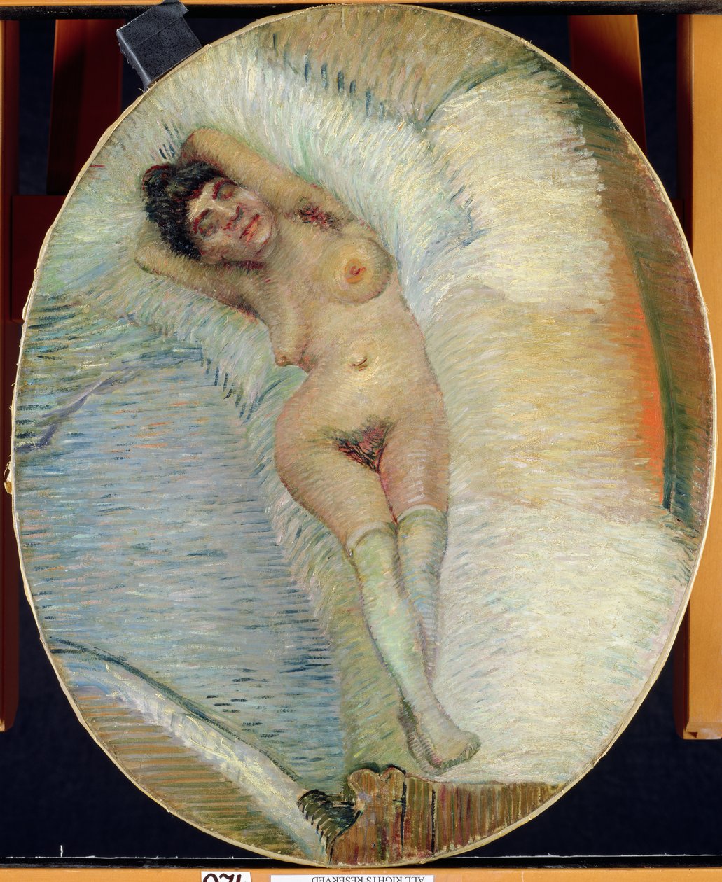 Nu (oval) 1887 de Vincent van Gogh