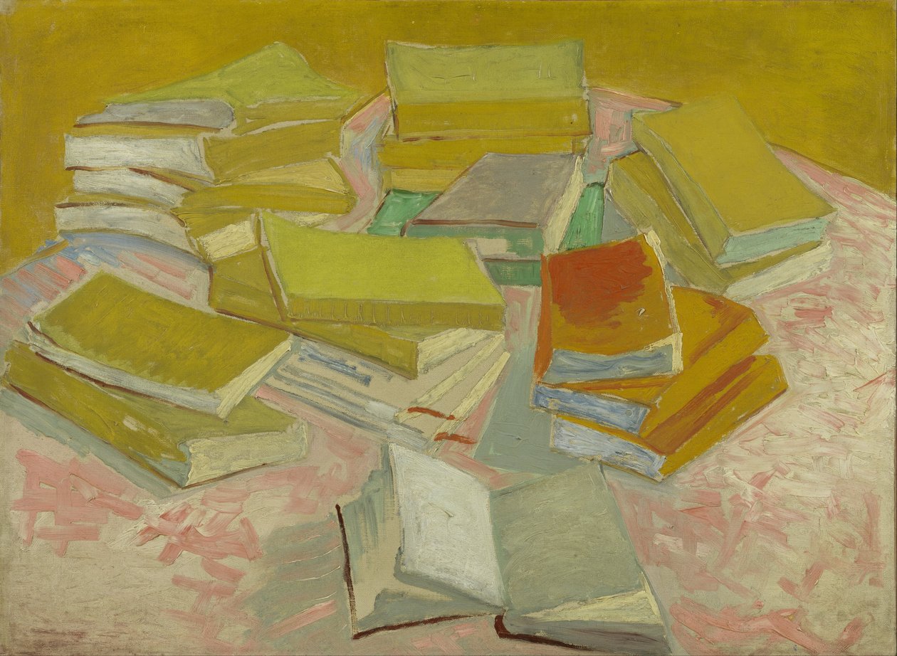 Pilhas de romances franceses de Vincent van Gogh