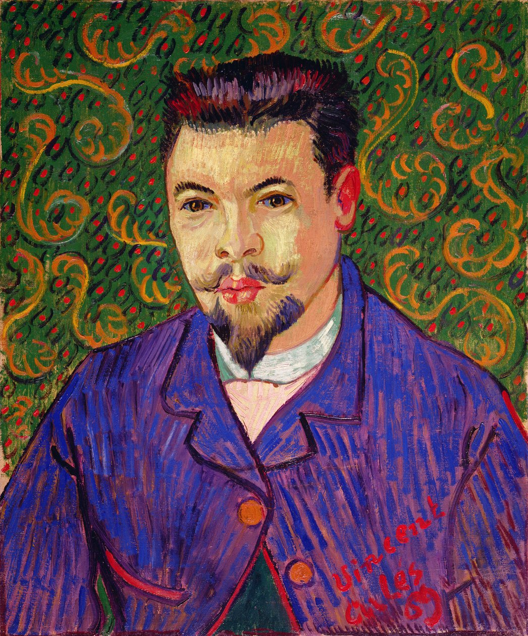 Retrato do dr. Felix Rey, 1889 de Vincent van Gogh