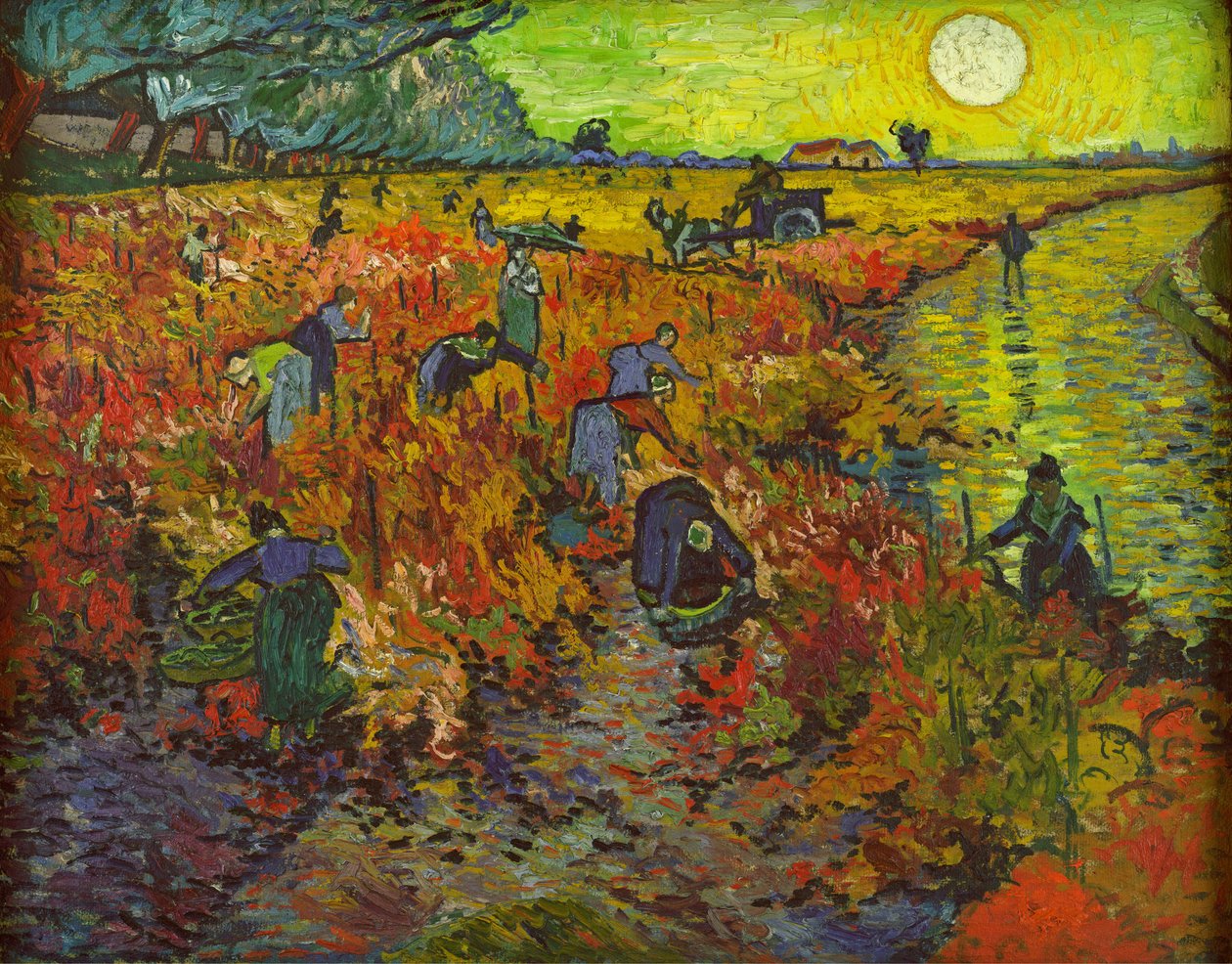 Vinha vermelha em Arles de Vincent van Gogh