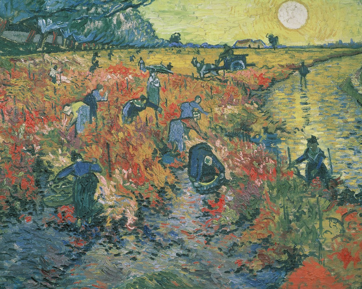 Vinhas Vermelhas em Arles, 1888 de Vincent van Gogh