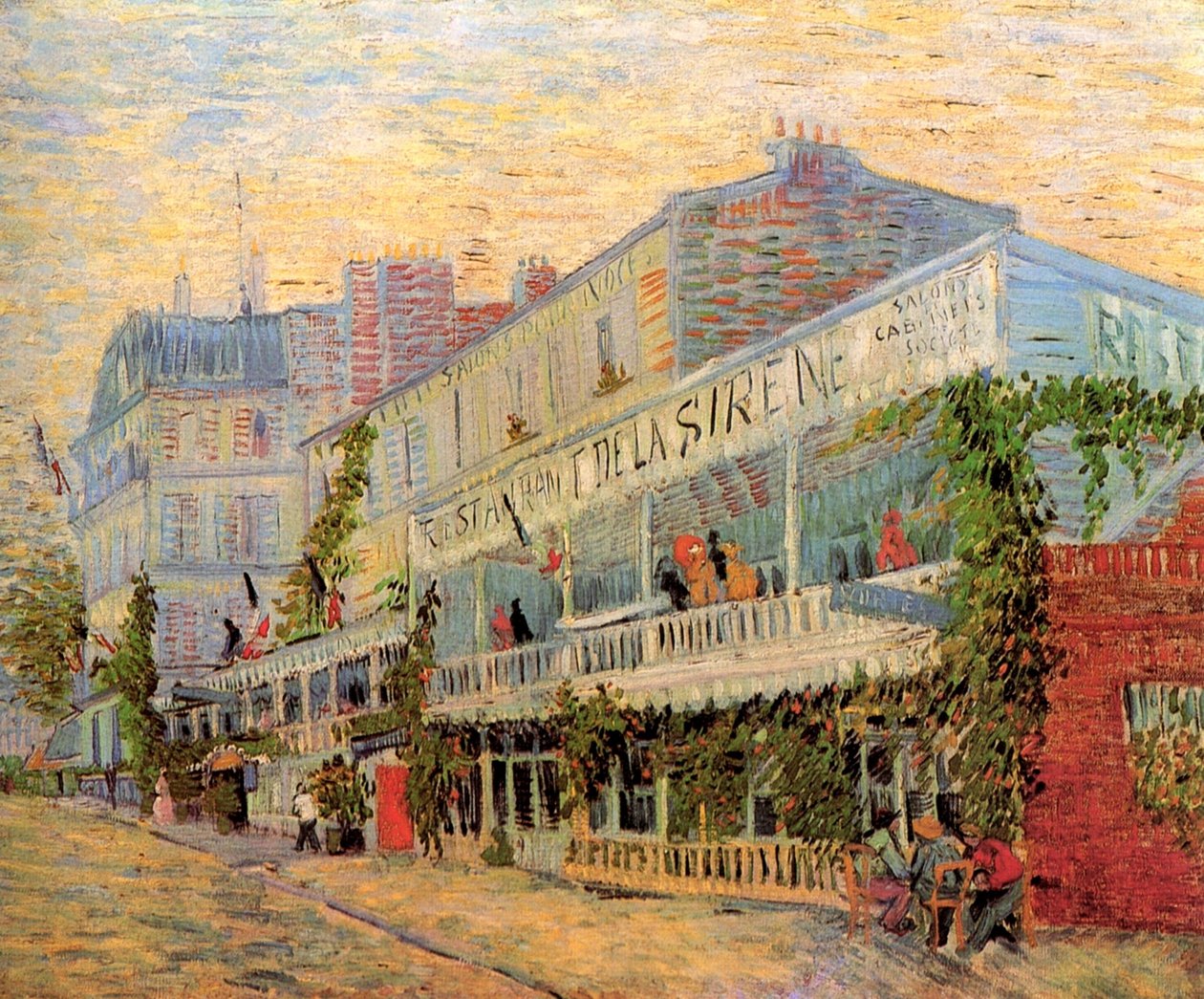 Mermaid Restaurant at Asnieres de Vincent van Gogh