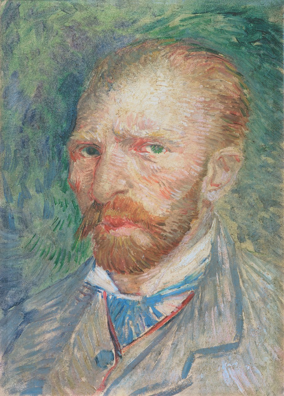 Auto-retrato, 1887 (óleo sobre papel) de Vincent van Gogh