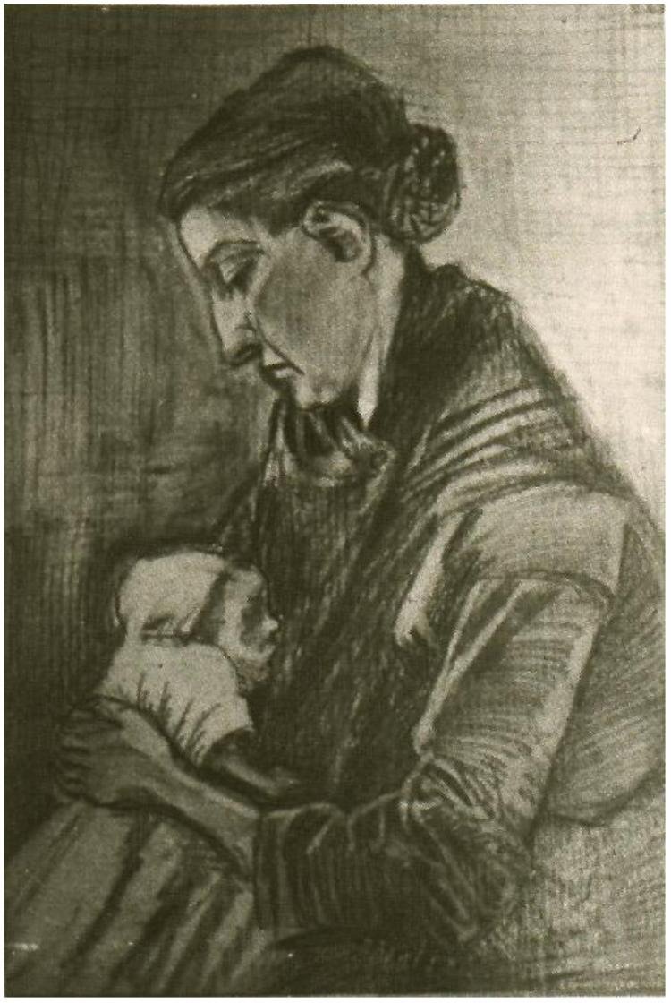 Veja o bebê de amamentação 1064 Vincent van Gogh de Vincent van Gogh