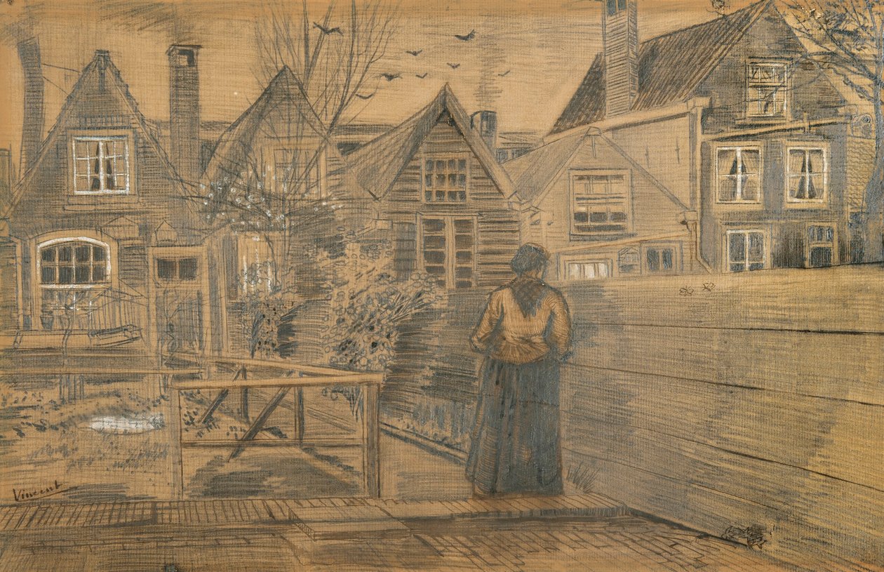 Casa das Mães Siens (1882) de Vincent van Gogh