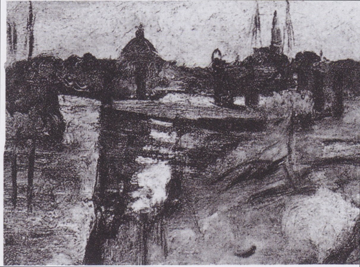Vista cidade, de, amsterdão de Vincent van Gogh