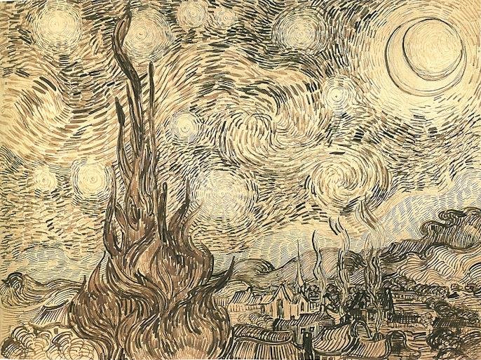 Noite estrelada de Vincent van Gogh