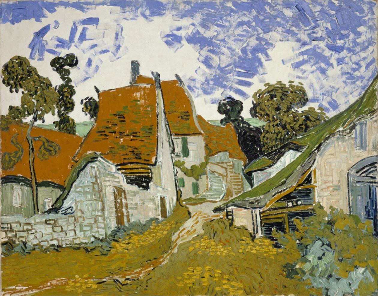 Rua em Auvers-sur-Oise de Vincent van Gogh