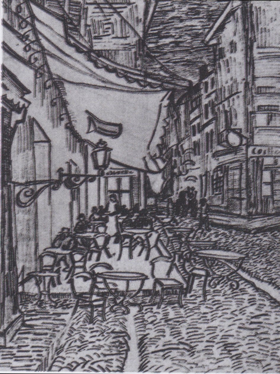 Terraço do café na Place du Forum em Arles à noite de Vincent van Gogh