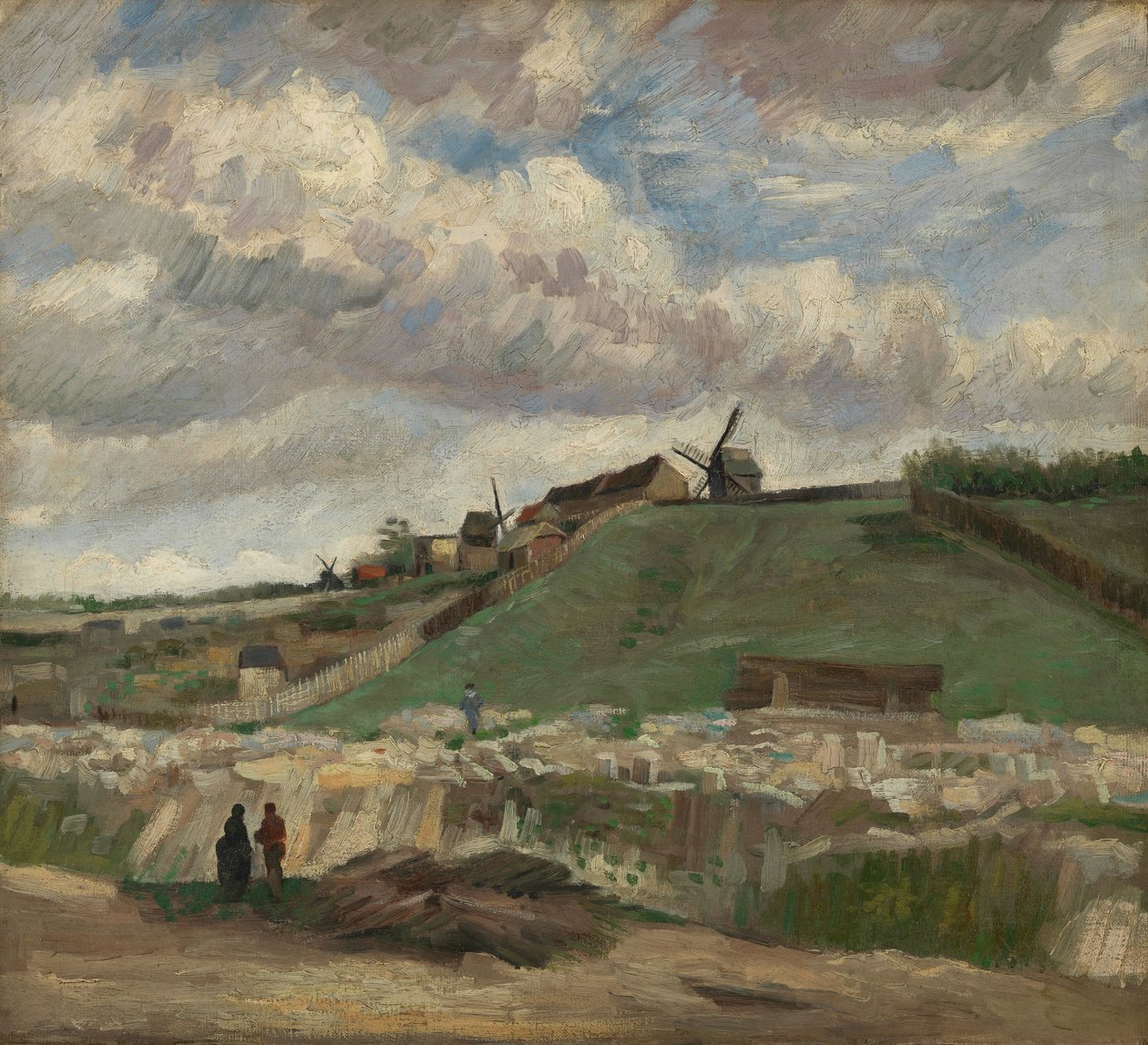 A colina de Montmartre com pedreira de Vincent van Gogh
