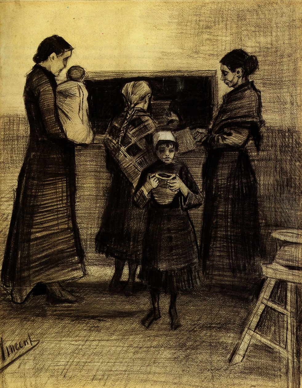 A cozinha de sopa pública F102a de Vincent van Gogh