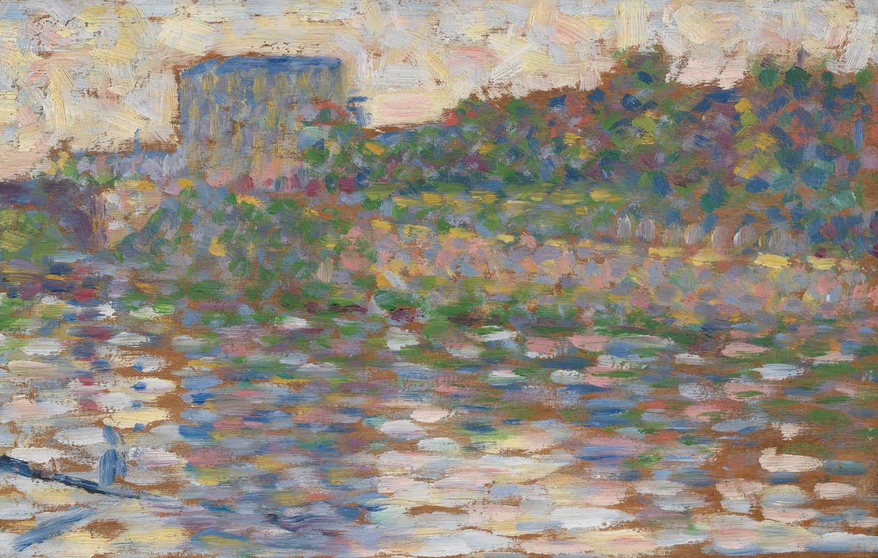 O sena em courbevoie de Vincent van Gogh