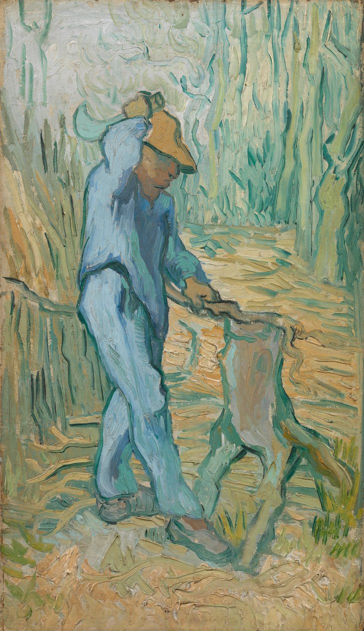 O Lenhador (depois de Millet) de Vincent van Gogh