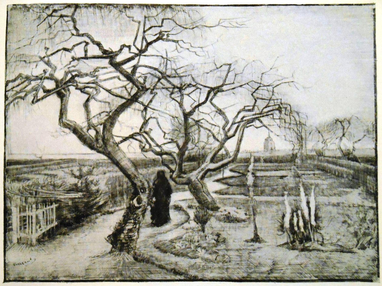 O jardim da casa paroquial de Vincent van Gogh