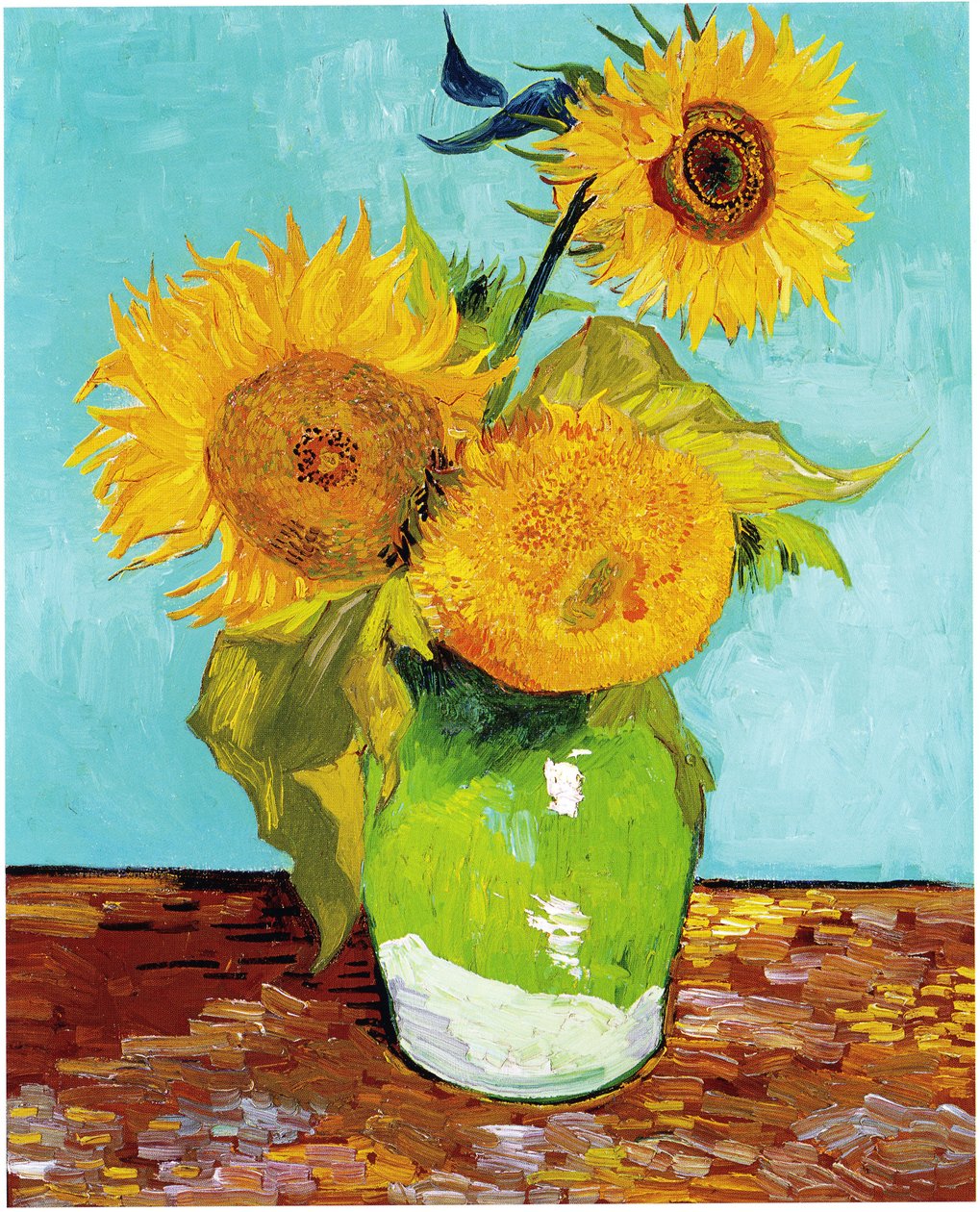 Três girassóis de Vincent van Gogh