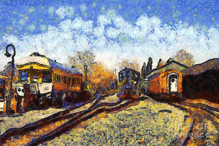 Estação de trem de Vincent van Gogh