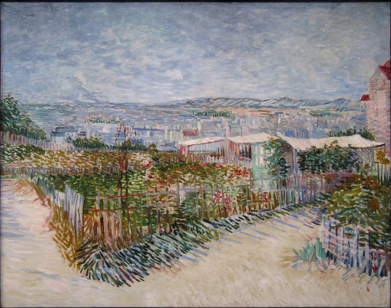 Hortas em Montmartre de Vincent van Gogh