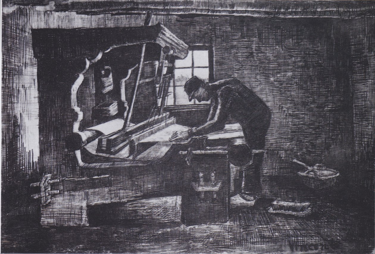 Weber am Webstuhl de Vincent van Gogh