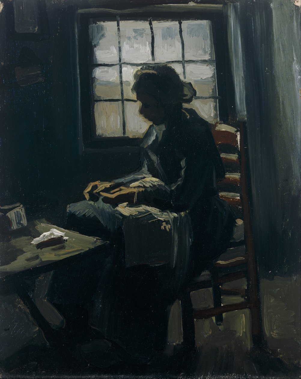 Costura mulher de Vincent van Gogh