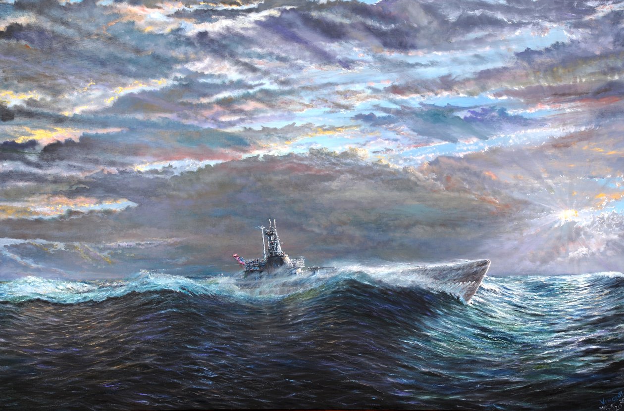 Ascensão do USS Puffer 10-17 de outubro de 1943, 2020 de Vincent Alexander Booth