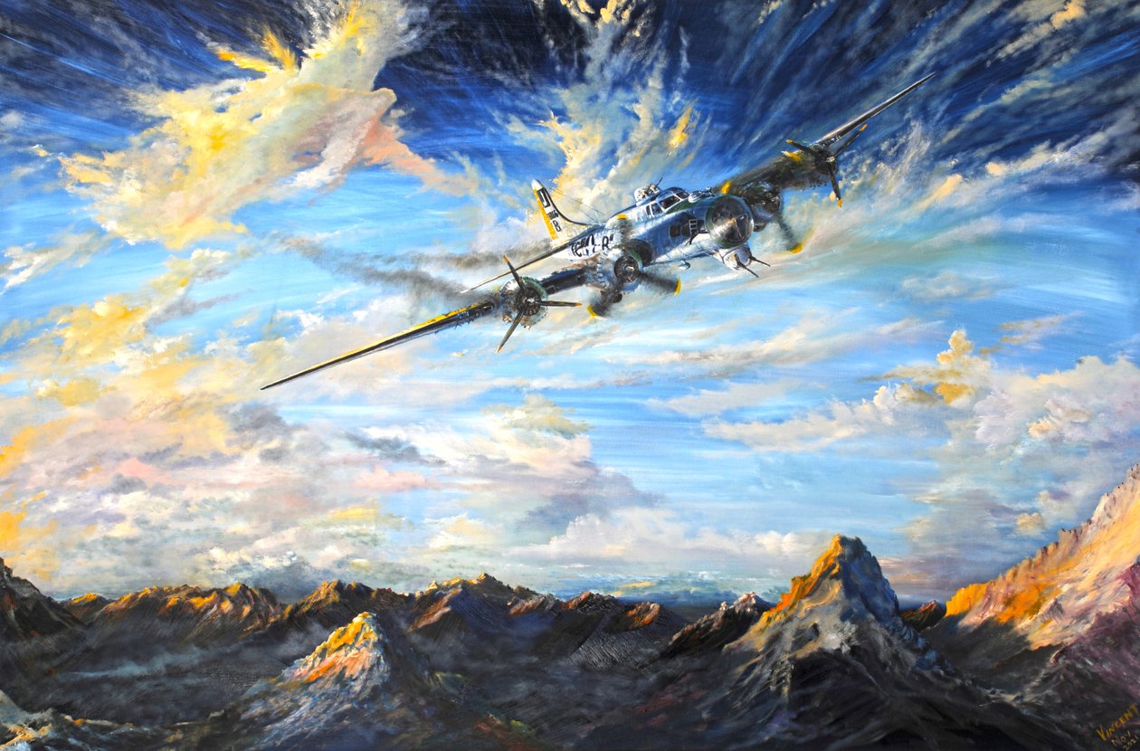 B17G Swiss Landing 