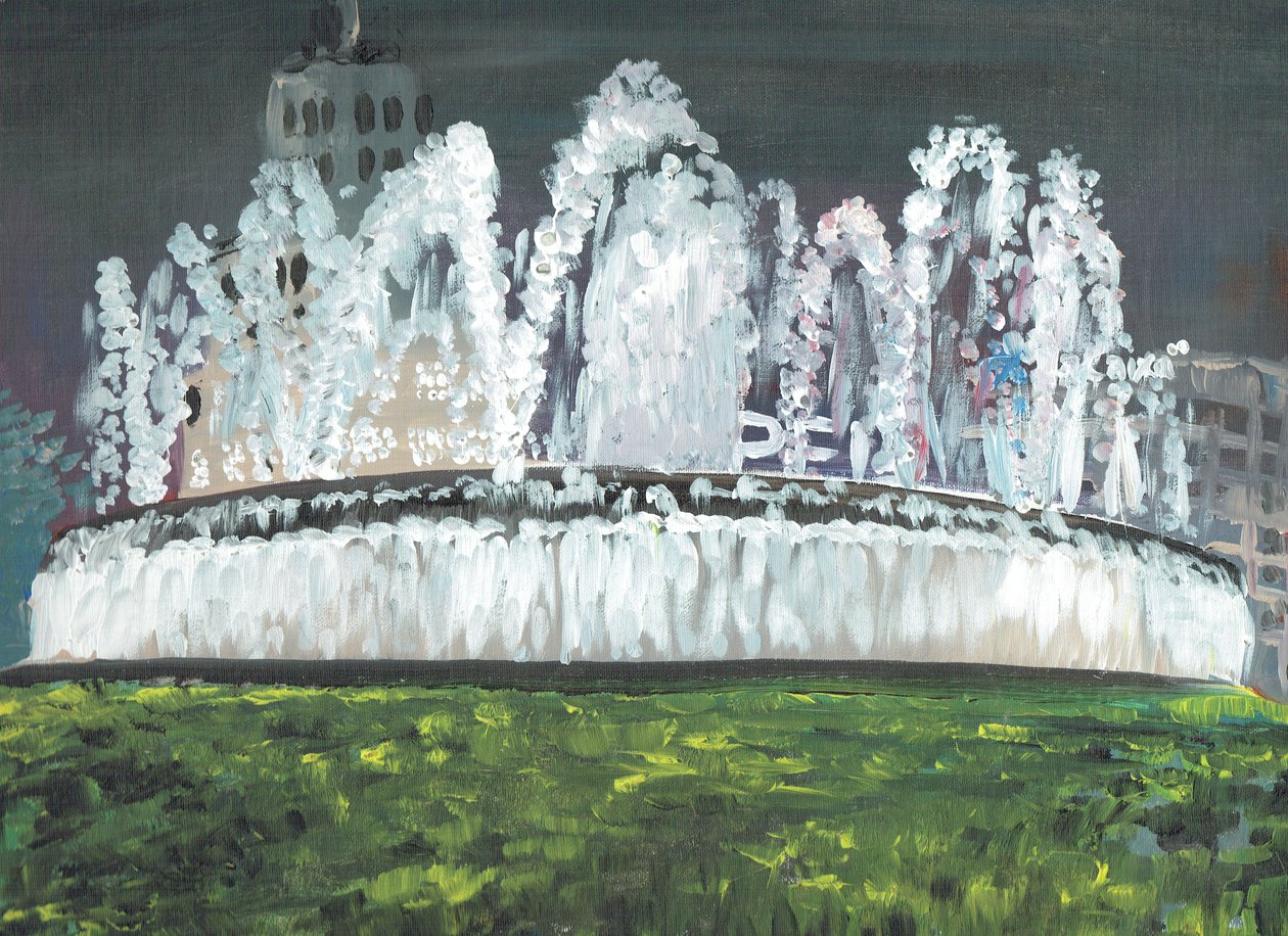 Barcelona night, 1994, (acrílico sobre tela) de Vincent Alexander Booth