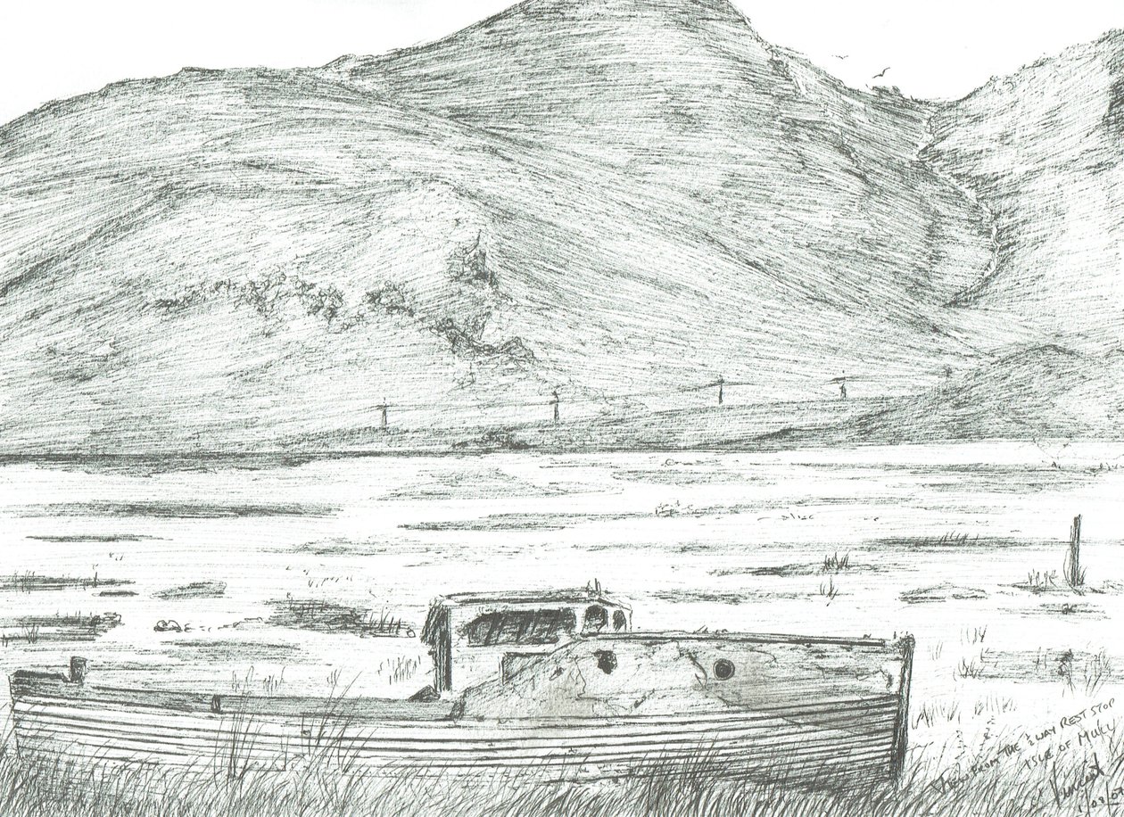Barco em terra firme, Ilha de Mull, 2007 de Vincent Alexander Booth