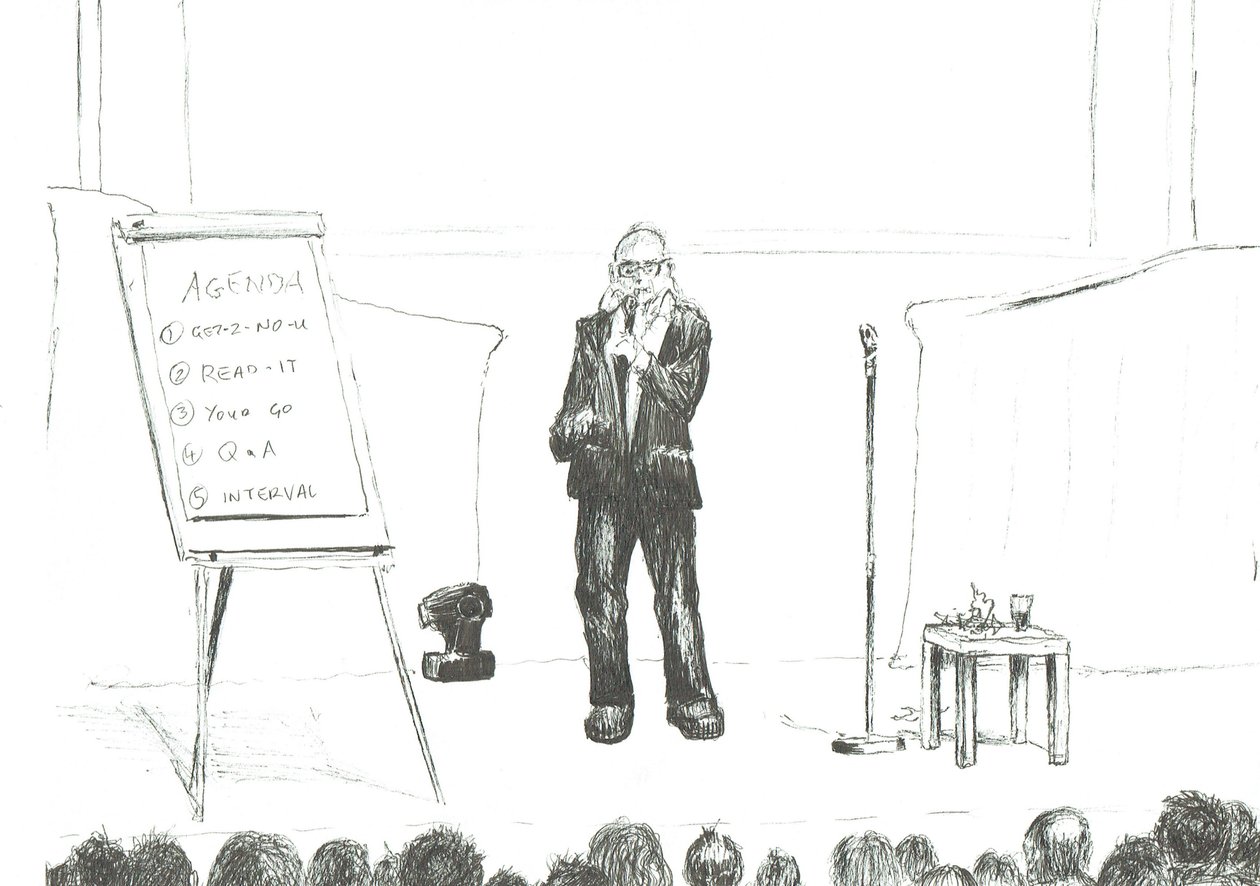 Comediante na Hay on Wye, 2007 de Vincent Alexander Booth