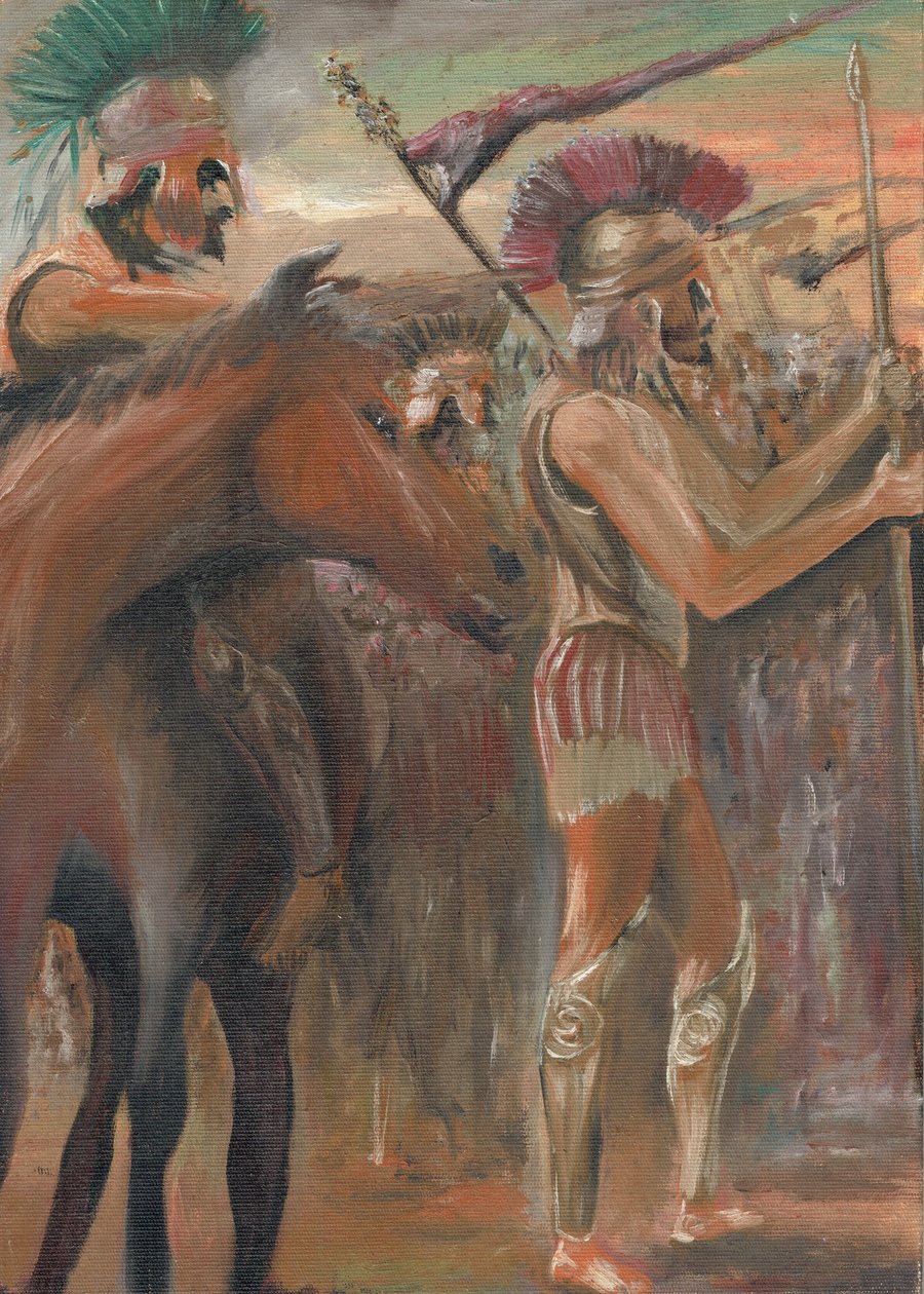 Conflito, 1984, (acrílico sobre tela) de Vincent Alexander Booth
