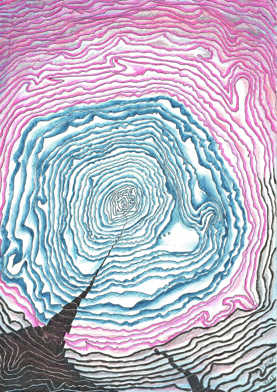 Profundidade da Espiral, 2008 de Vincent Alexander Booth