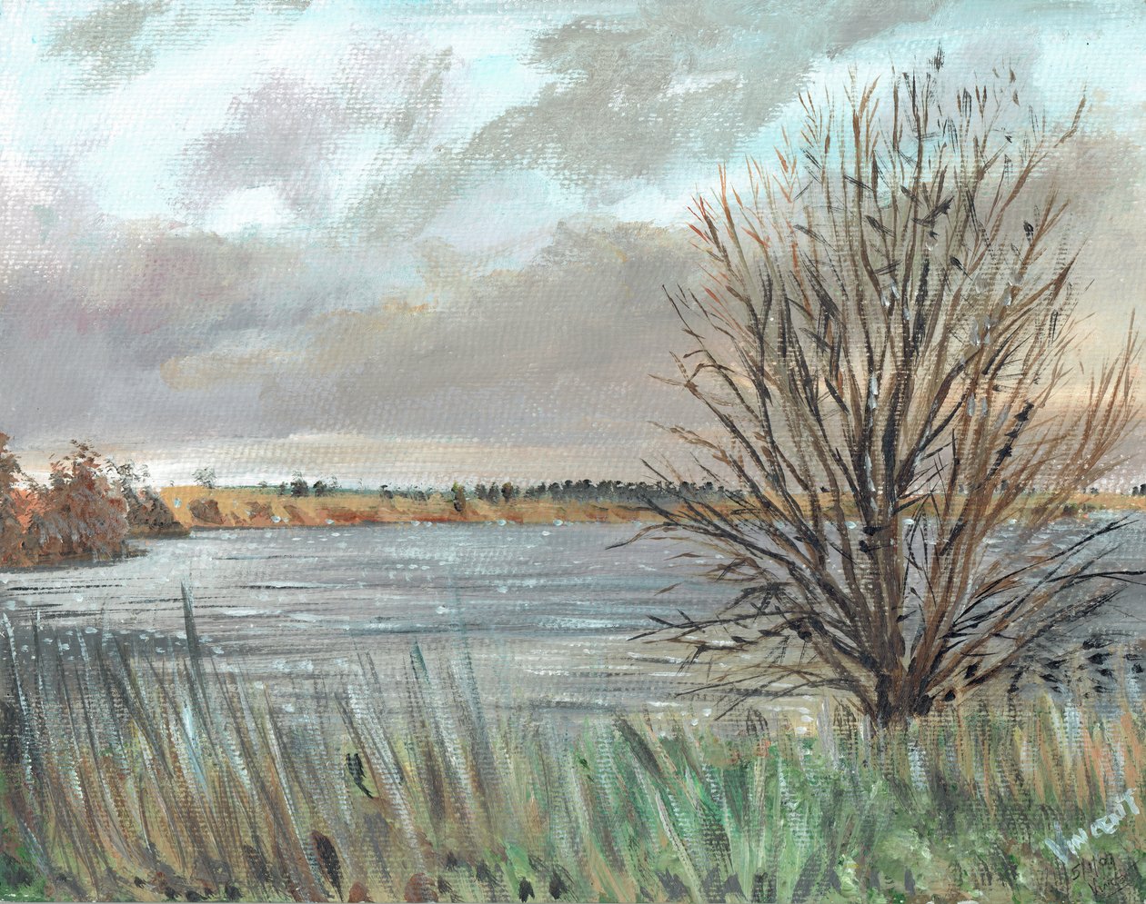 Fannyside Loch, 2009, (acrílico sobre tela) de Vincent Alexander Booth