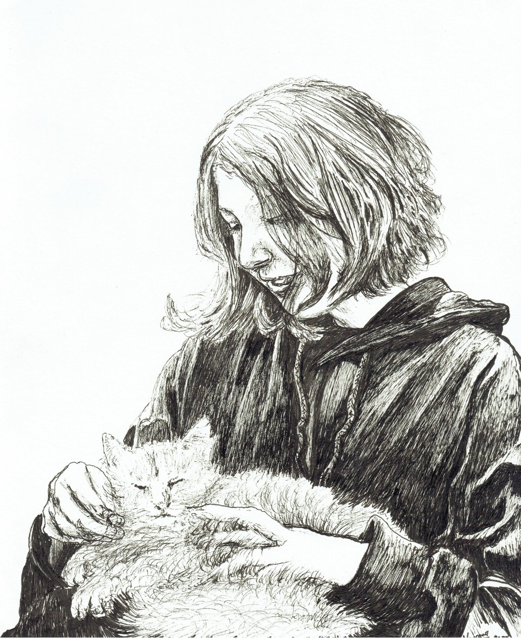 Menina e gato, 2022 de Vincent Alexander Booth
