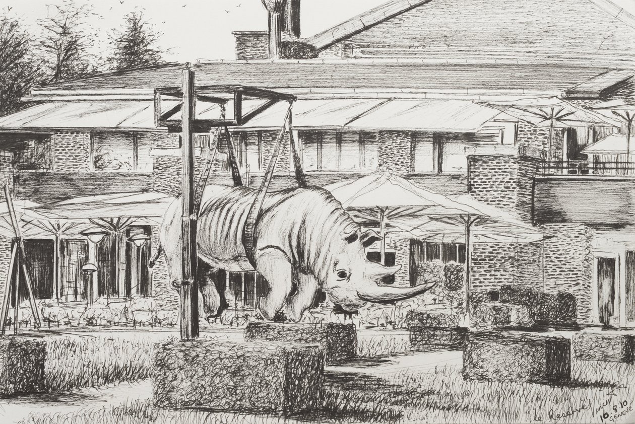Hotel &39;La Reserve&39; Geneva, 2010, (Tinta no papel) de Vincent Alexander Booth