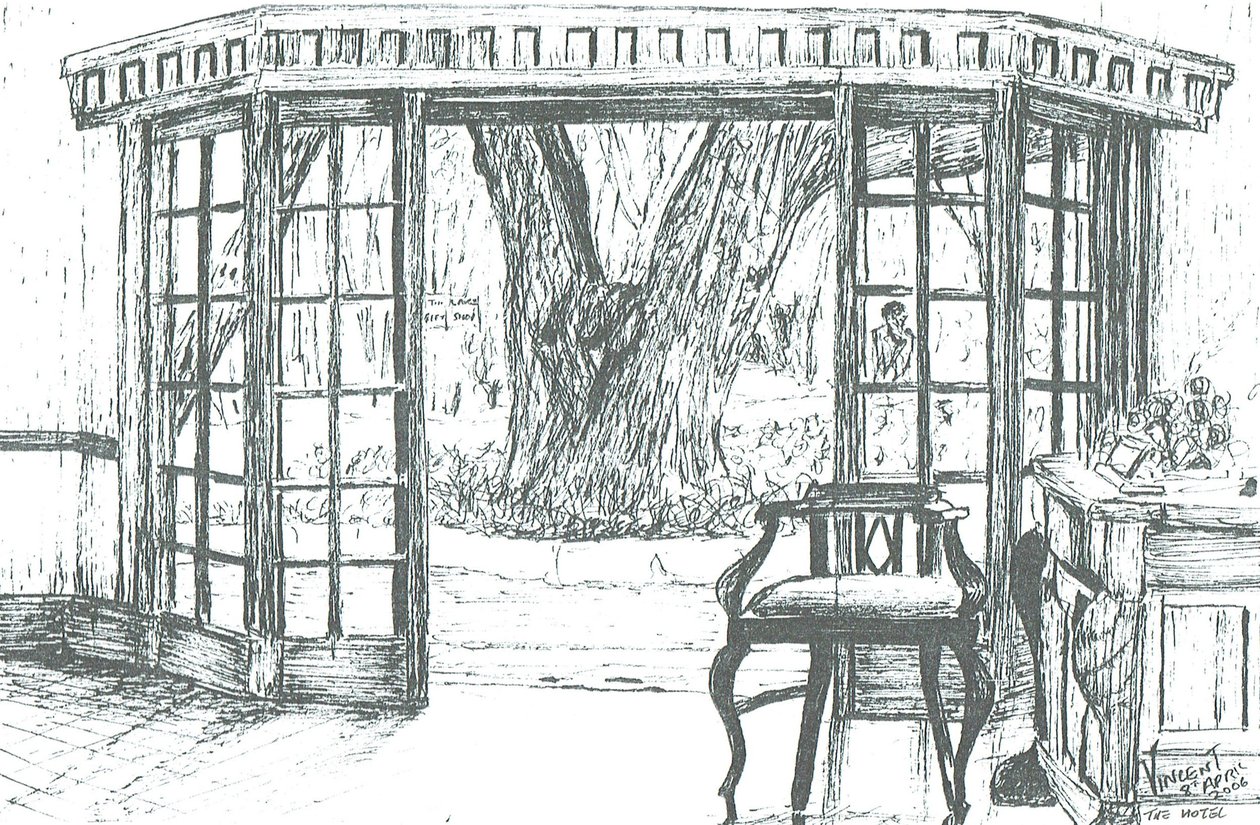 Recepção do Hotel no Lago Naivasha, Quênia, 2006 de Vincent Alexander Booth