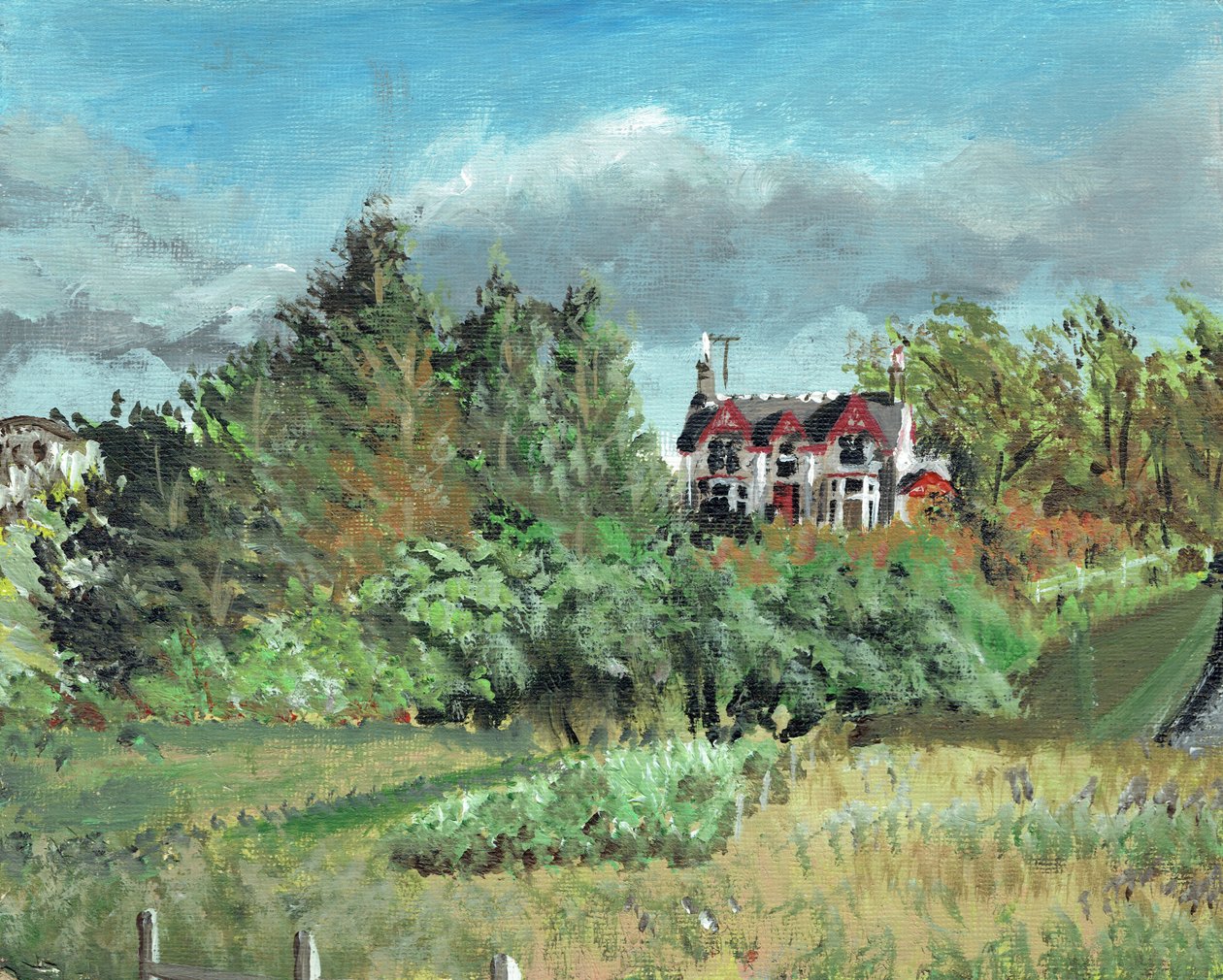 Casa nas Terras Altas, Creag Dhubh, 2006, (acrílico sobre tela) de Vincent Alexander Booth