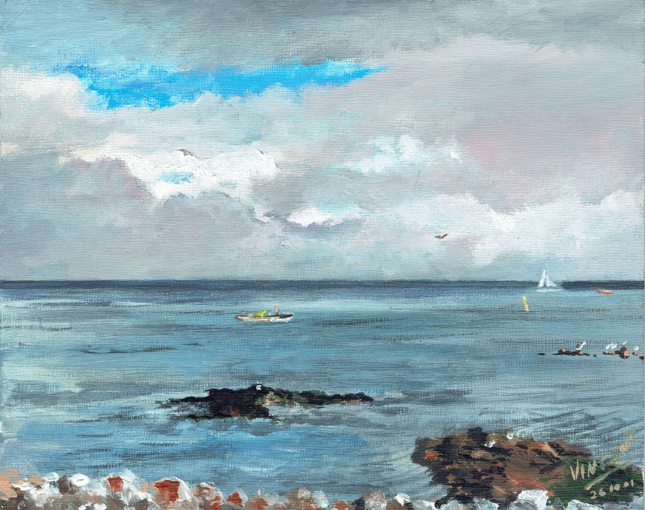 Howth Ireland, 2001, (acrílico sobre tela) de Vincent Alexander Booth