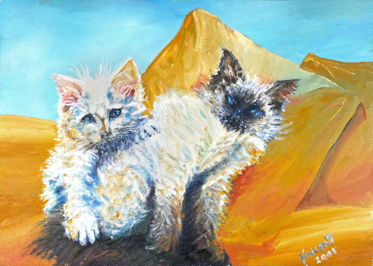 Kittens Monty and Baby, 2001 de Vincent Alexander Booth