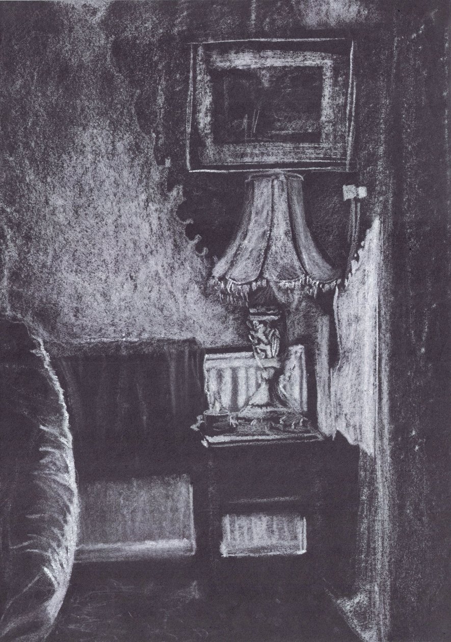 Lâmpada acesa pela luz de vela de Vincent Alexander Booth