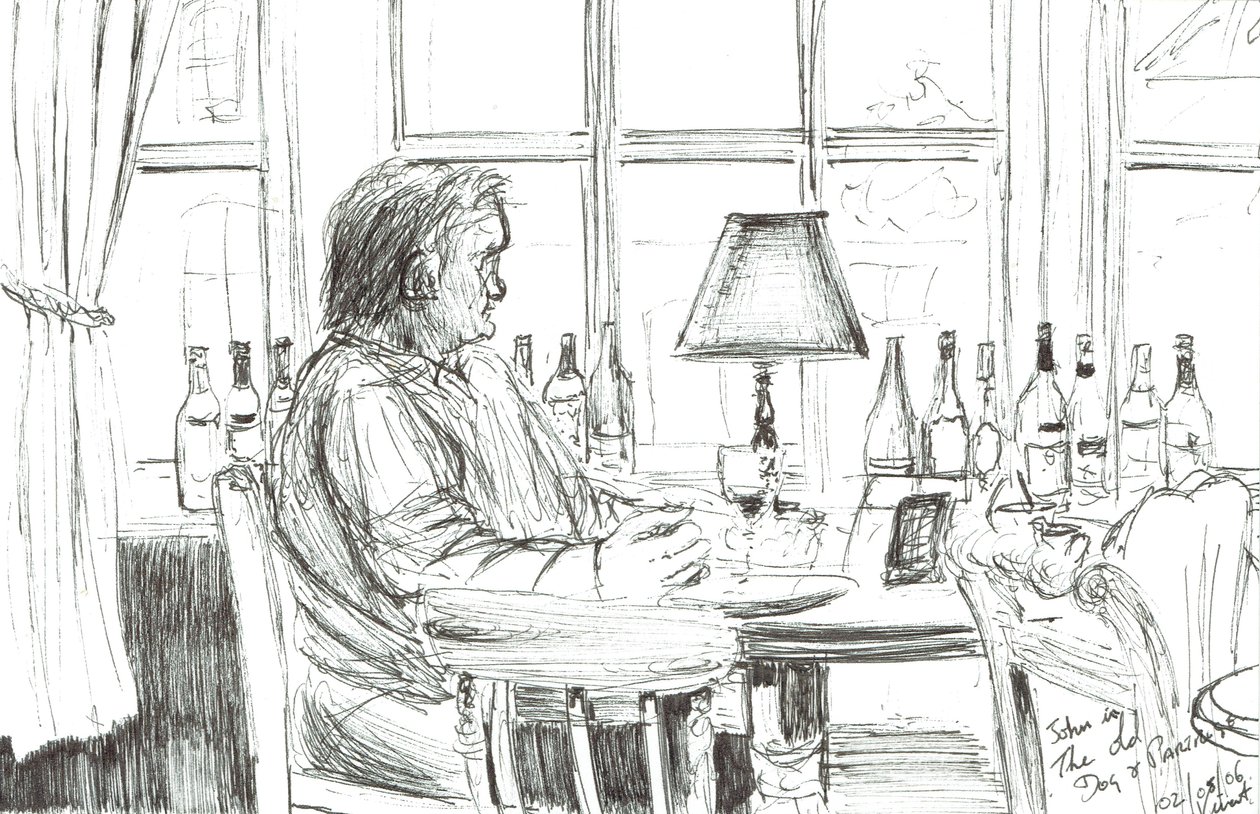Homem em um pub depois da refeição, 2006 de Vincent Alexander Booth
