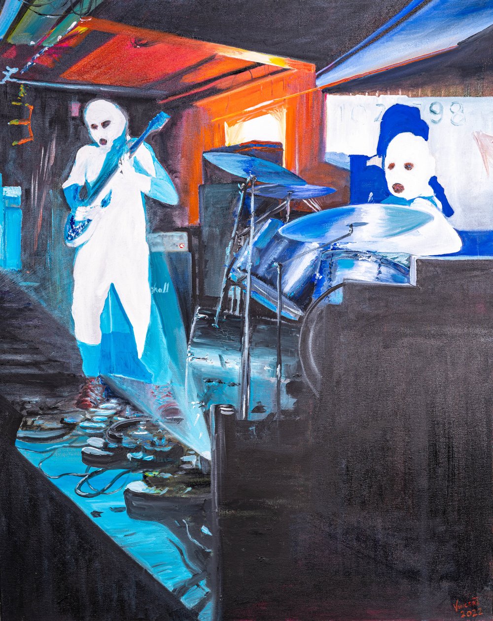 Manchester Binge, 2022 (óleo sobre tela) de Vincent Alexander Booth