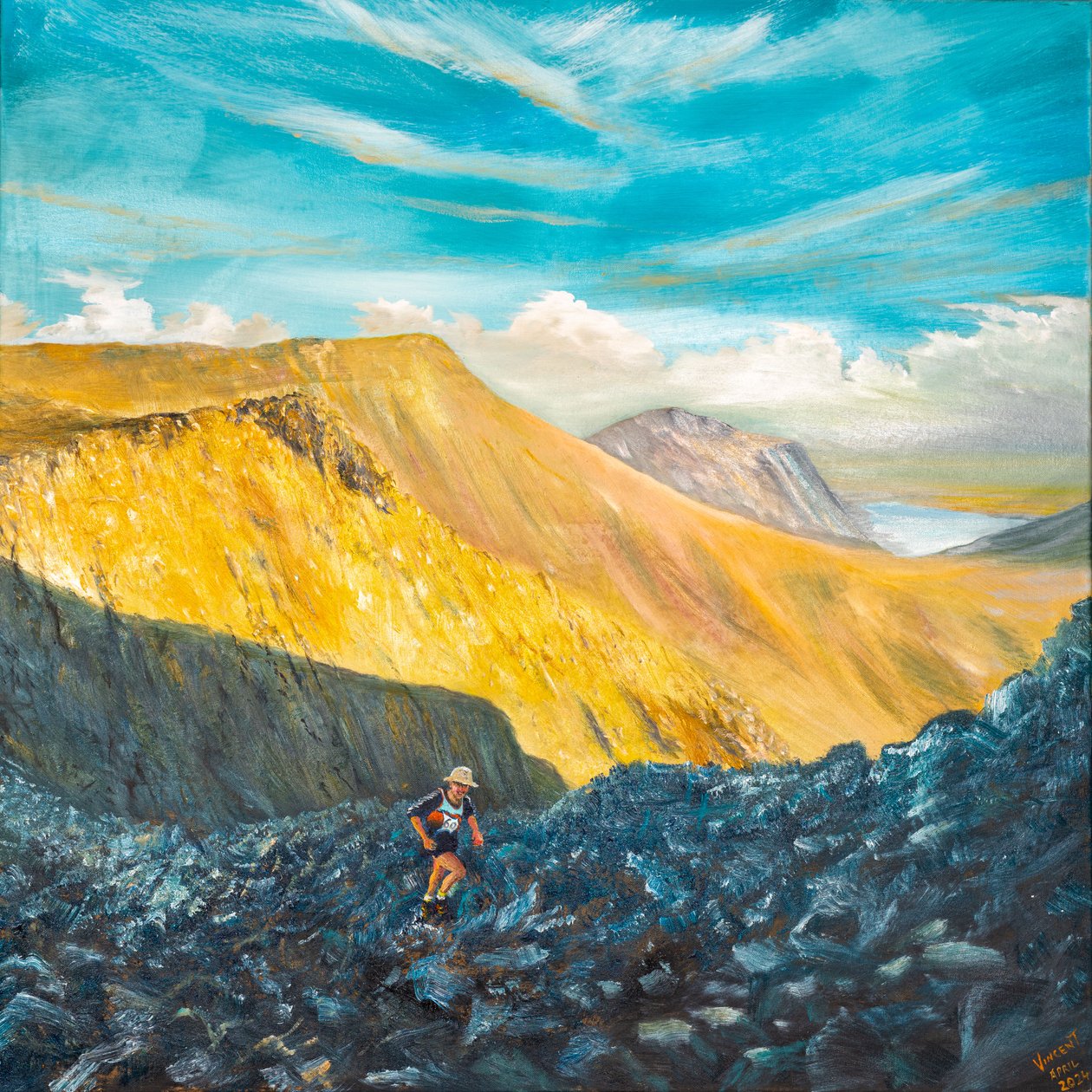 Mountain Freedom 2, 2024 (óleo sobre tela) de Vincent Alexander Booth