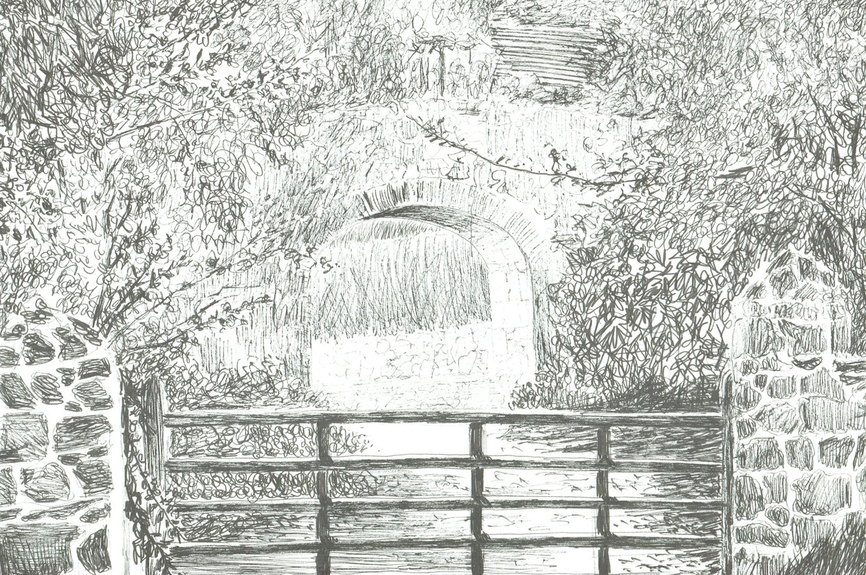 Caminho sob o arco da Ilha de Wight, 2012 de Vincent Alexander Booth