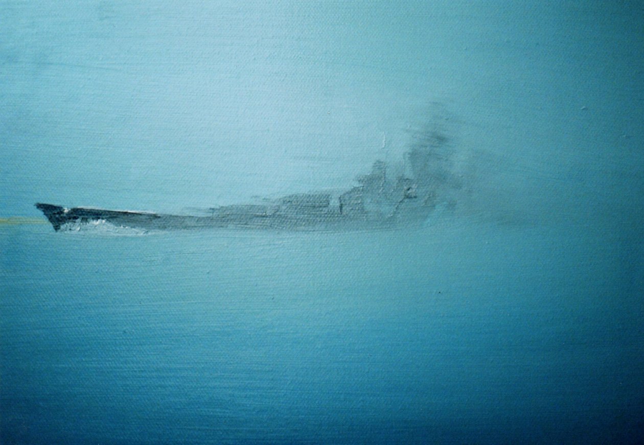 Scharnhorst na névoa da manhã Canal Dash 1942, 2014 de Vincent Alexander Booth