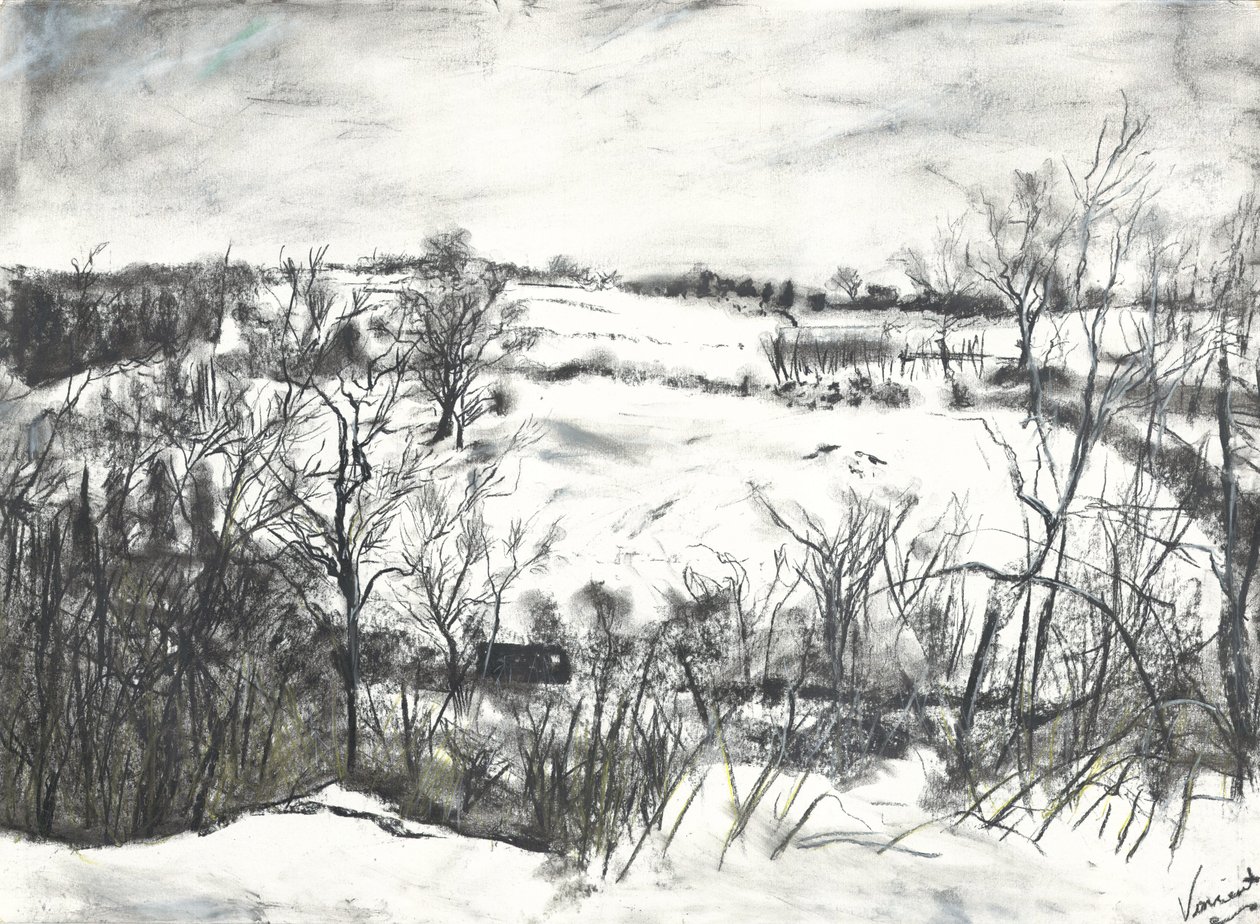 Neve sobre terra em Osmotherley de Vincent Alexander Booth