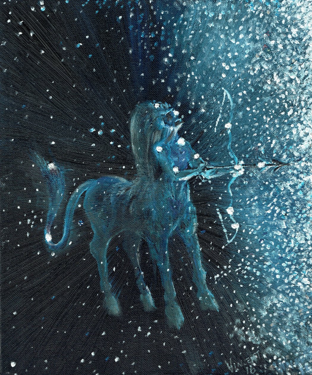 Sagitário Star sign, 2016, (óleo sobre tela) de Vincent Alexander Booth