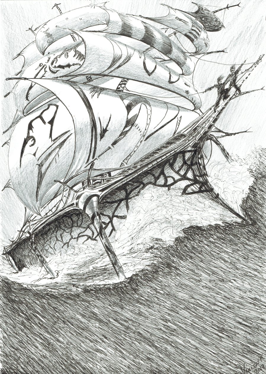 Storm Creators Arafura Sea, 2017, (Tinta no Papel) de Vincent Alexander Booth